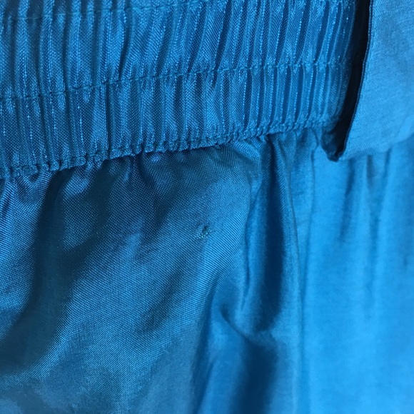 Vintage Leslie Fay Blue Shimmer A-Line Skirt - Picture 6 of 8